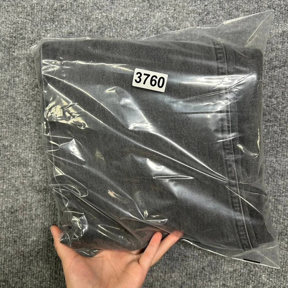 Levi's 505 Jeans Faded Black Denim Regular‎ Fit Straight Classic 34X29.5 - Flaws
